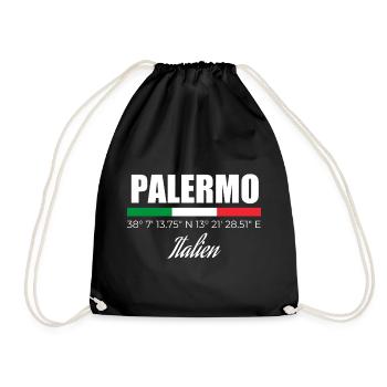 Palermo - Turnbeutel - Schwarz - Vorne