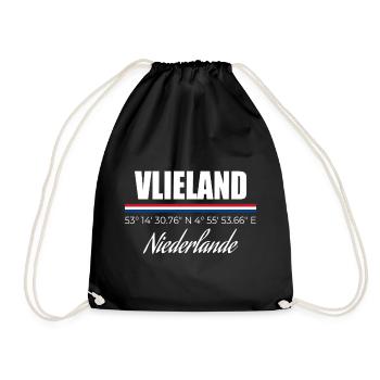 Vlieland - Turnbeutel - Schwarz - Vorne