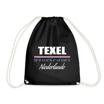 Texel - Drawstring Bag - black - Front