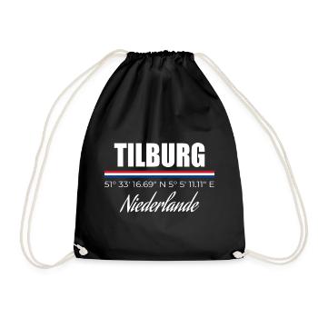 Tilburg - Drawstring Bag - black - Front
