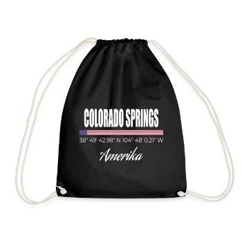 Colorado Springs - Turnbeutel - Schwarz - Vorne