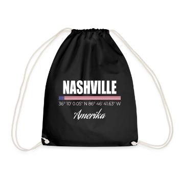 Nashville - Turnbeutel - Schwarz - Vorne