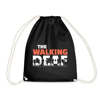 The Walking Deaf Funny Hearing Impairment Art - Turnbeutel - Schwarz - Vorne