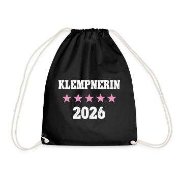 Plumber 2026 Profession Job Work Training Apprenticeship - Drawstring Bag - black - Front