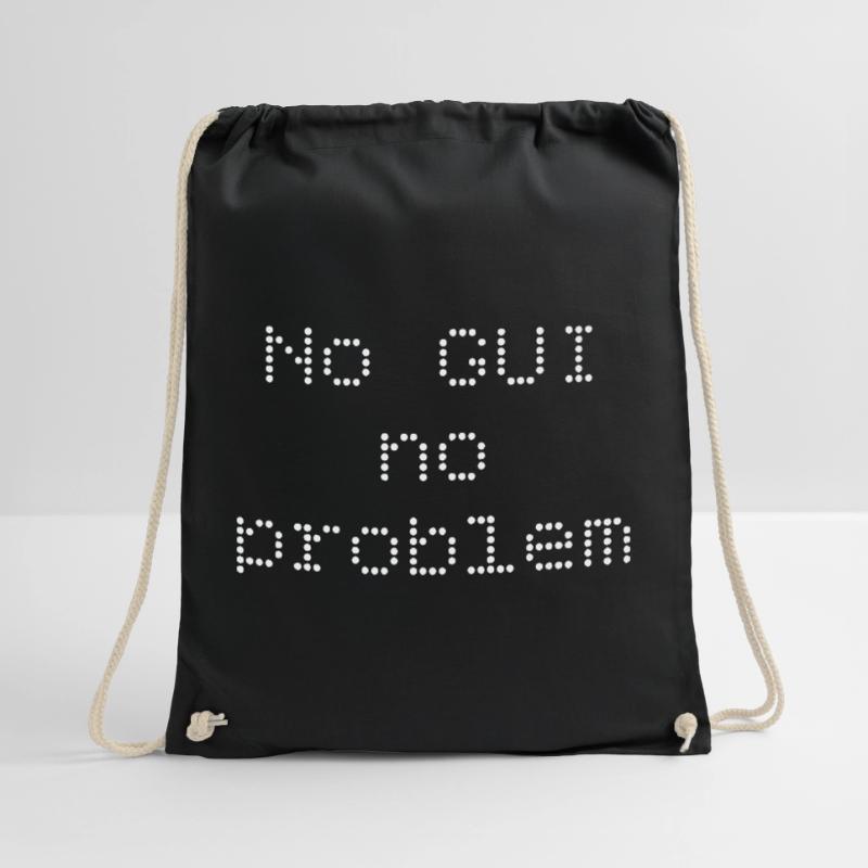 No GUI no problem Drawstring Bag