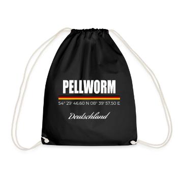 Pellworm - Turnbeutel - Schwarz - Vorne