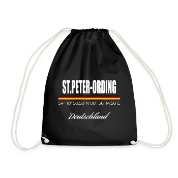 St. Peter-Ording - Drawstring Bag - black - Front