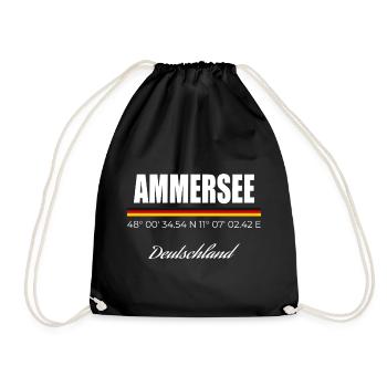 Ammersee - Turnbeutel - Schwarz - Vorne
