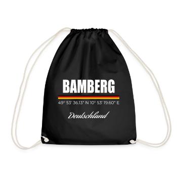 Bamberg - Turnbeutel - Schwarz - Vorne