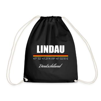 Lindau - Turnbeutel - Schwarz - Vorne