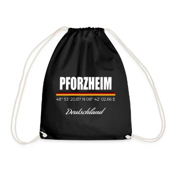 Pforzheim - Turnbeutel - Schwarz - Vorne