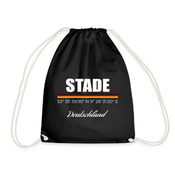 Stade - Turnbeutel - Schwarz - Vorne