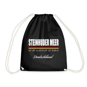 Steinhuder Meer - Turnbeutel - Schwarz - Vorne