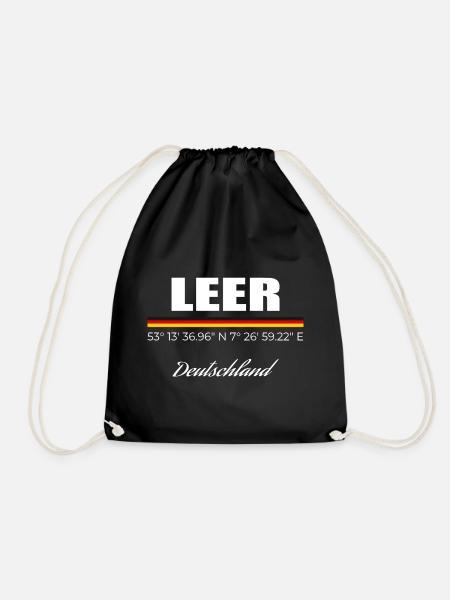 Leer - Turnbeutel - Schwarz