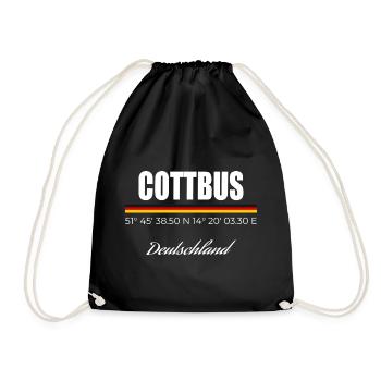 Cottbus - Turnbeutel - Schwarz - Vorne
