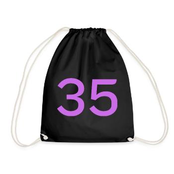 35 - Sac de sport léger - noir - Devant