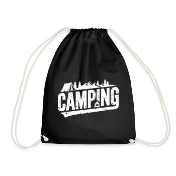 Camping, tente d’aventure en plein air en montagne - Sac de sport léger - noir - Devant