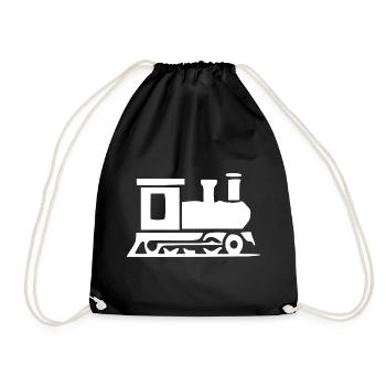 Train Train Travel Travel Holiday Gift - Drawstring Bag - black - Front
