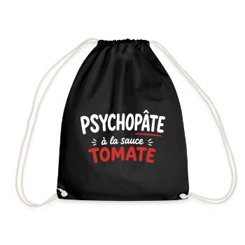 Psychopâte à la sauce tomate - Sac de sport léger - noir - Devant