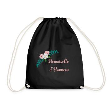 Bridesmaid - Bucolic Collection - Drawstring Bag - black - Front
