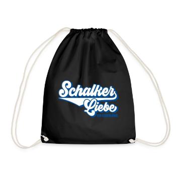 Schalker Liebe | Gelsenkirchen Schalke Geschenk - Turnbeutel - Schwarz - Vorne