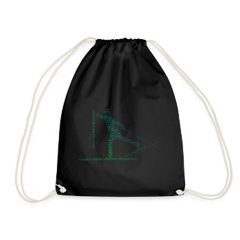 Ski de fond Classique Ski de fond Ski de fond Patinage - Sac de sport léger - noir - Devant