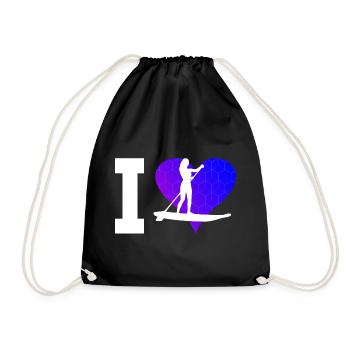 Sup Standup Paddle Stand up Paddle Board pour hommes - Sac de sport léger - noir - Devant