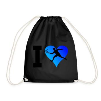 Pickleball Games Pickleball Men's Racquetball - Drawstring Bag - black - Front