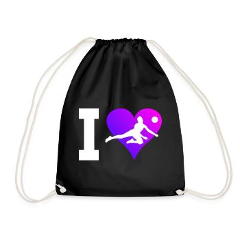 Volley Volleyball Women's Volleyball - Drawstring Bag - black - Front