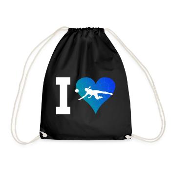 Volleyball players Women's volleyball - Drawstring Bag - black - Front