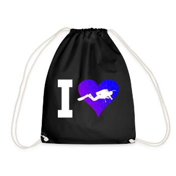 Plongée sous-marine Plongée Femmes Plongeuses Plongée - Sac de sport léger - noir - Devant