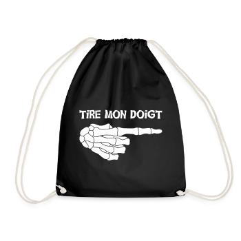 Blague mortelle - Sac de sport léger - noir - Devant