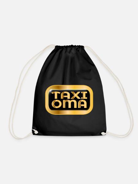 TAXI OMI TAXIFAHRERIN OMA - Turnbeutel - Schwarz
