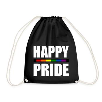 Happy pride - Sac de sport léger - noir - Devant