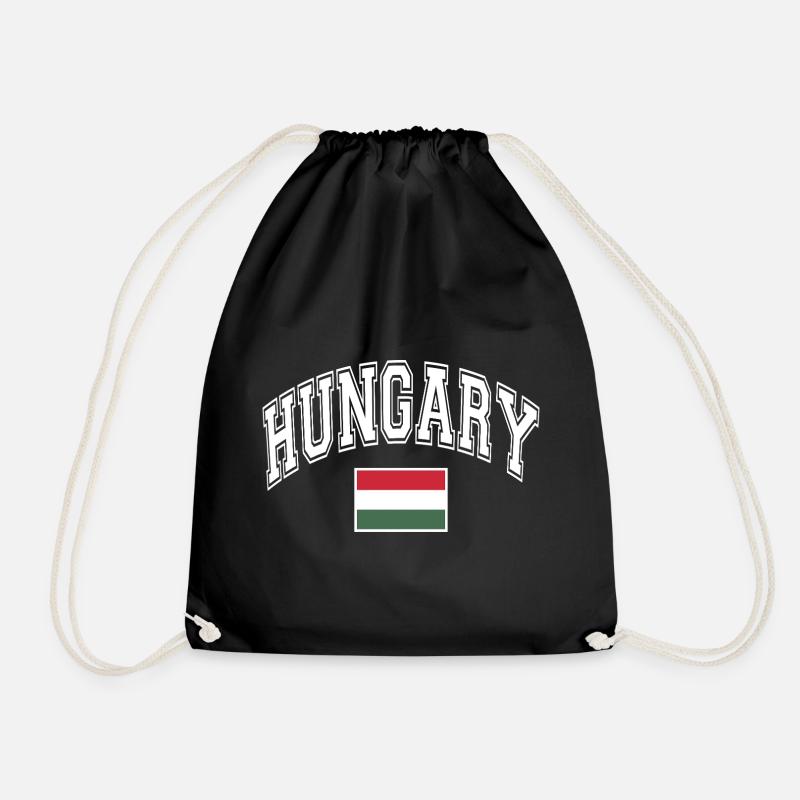 Ungarn Hungary Flagge - Turnbeutel - Schwarz