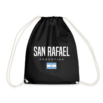 San Rafael Argentina Argentinian - Drawstring Bag - black - Front