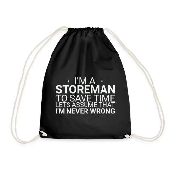 Storeman ne se trompe jamais - Sac de sport léger - noir - Devant
