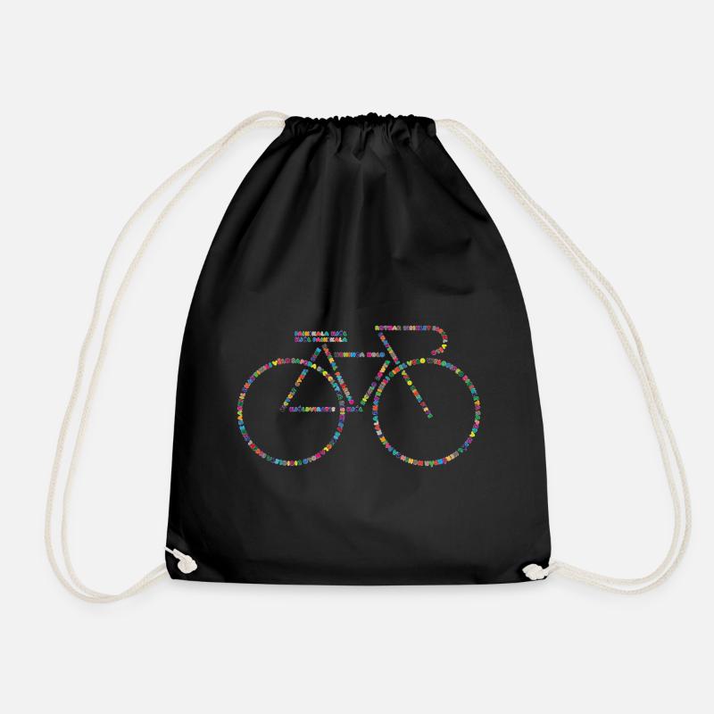 Fahrradsprachen V0 - Turnbeutel - Schwarz