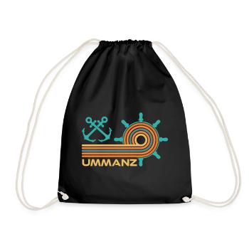 Ostsee Urlaub INSEL UMMANZ Lustiges - Turnbeutel - Schwarz - Vorne