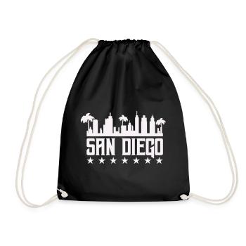 San Diego Skyline Palm Vista - Sac de sport léger - noir - Devant