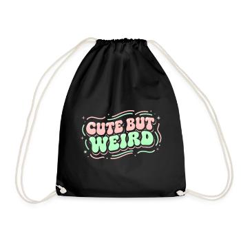 Cute but Weird - Retro 70s Aesthetic Design - Turnbeutel - Schwarz - Vorne
