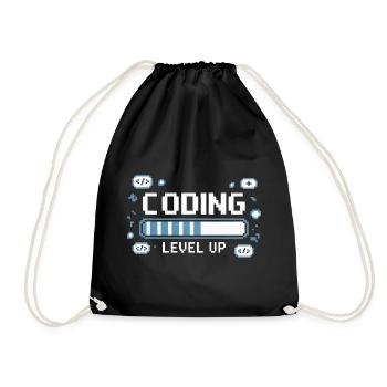 Programmers – Coding Developers & Computer Scientists - Drawstring Bag - black - Front