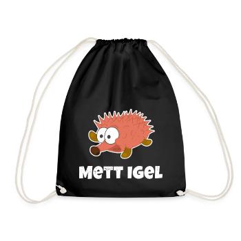 Mettigel - Bright design - Drawstring Bag - black - Front