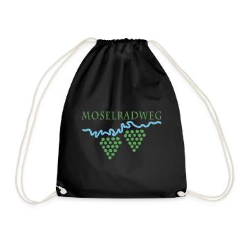 Moselradweg Traubenlinie - Turnbeutel - Schwarz - Vorne