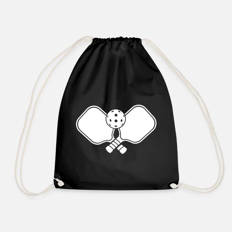 Pickleball - Drawstring Bag - black
