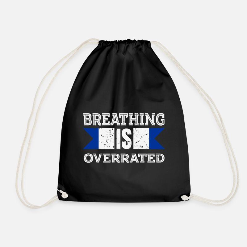 La respiration est surestimée - Sac de sport léger - noir