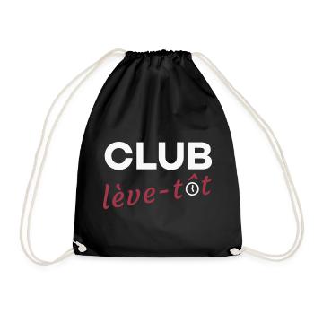 Club lève-tôt - Sac de sport léger - noir - Devant