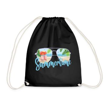 Summertime - Turnbeutel - Schwarz - Vorne