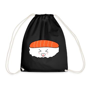 Kawaii food Kawaii costume Kawaii stickers funny - Drawstring Bag - black - Front