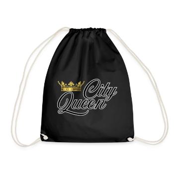 City Queen - Drawstring Bag - black - Front